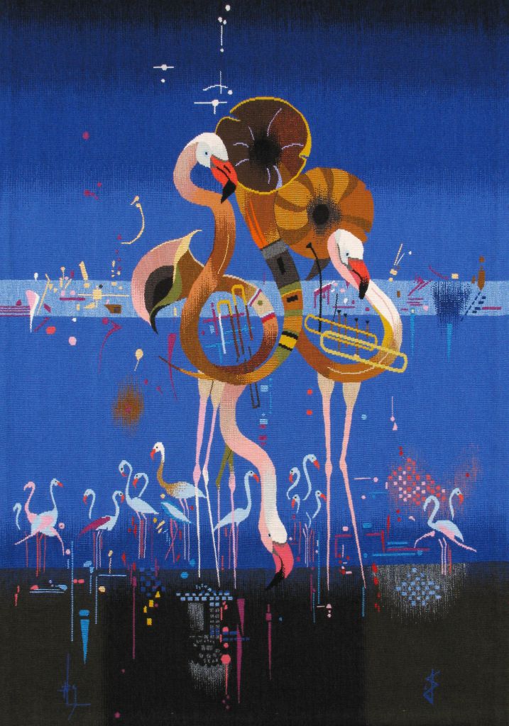Les flamants130X90